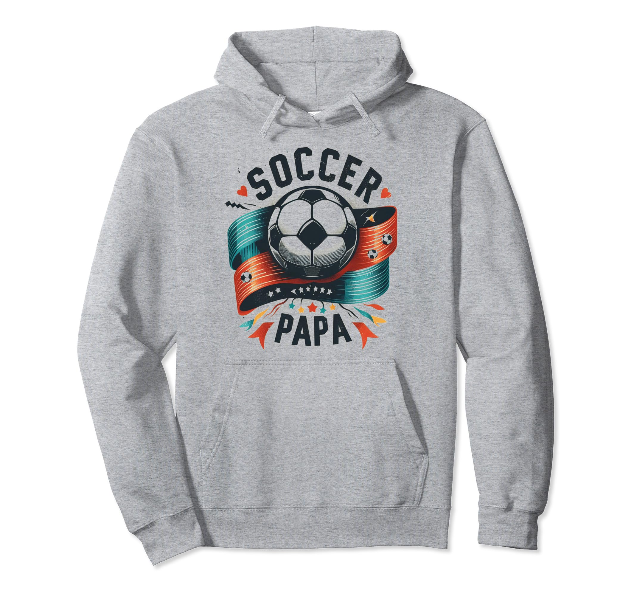 Soccer Papa Family Matching Dad Hoodie - Aesthetic Graphic Men Women - T-Shirt, Sweatshirt, Hoodie