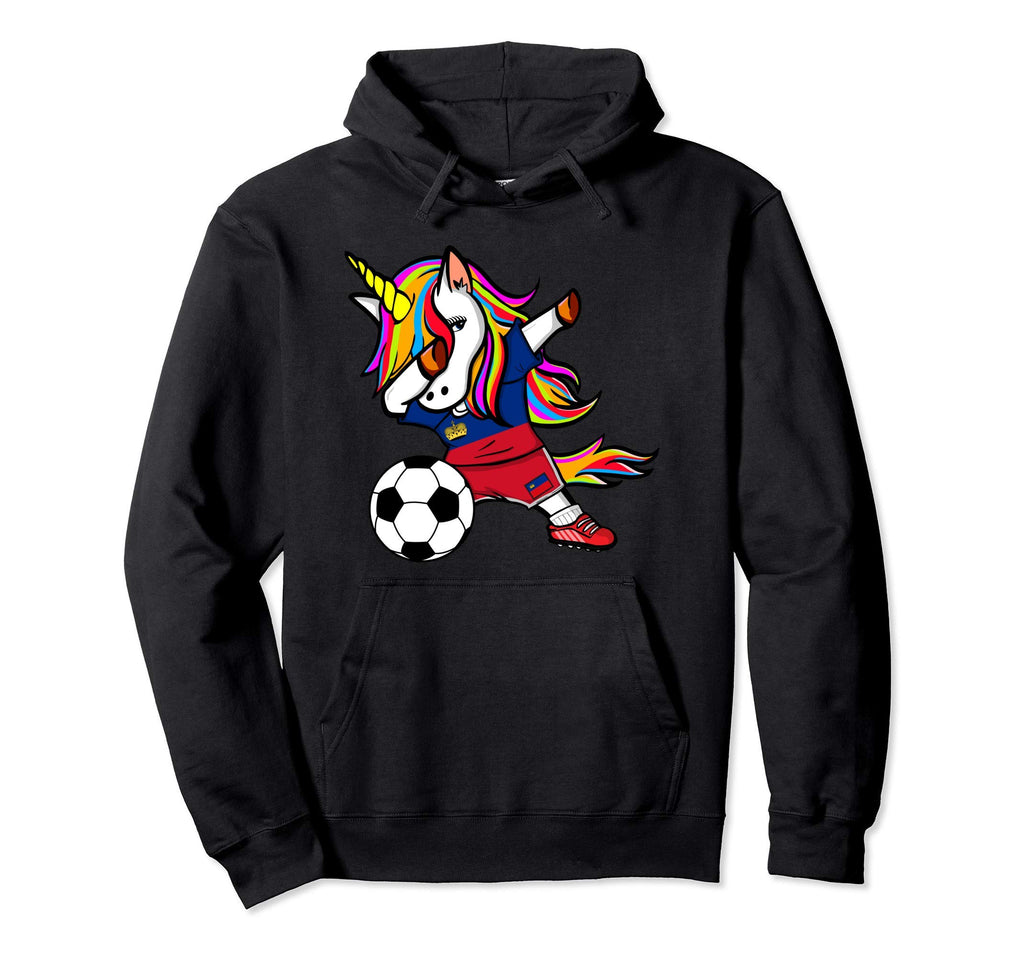 Dabbing Unicorn Liechtenstein Hoodie - Casual Everyday Wear Unisex - T-Shirt, Sweatshirt, Hoodie