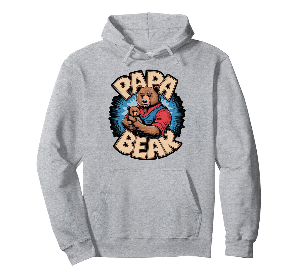 Papa Bear Holding Hands Cubs Hoodie - Trendy Graphic Unisex - T-Shirt, Sweatshirt, Hoodie