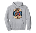 Papa Bear Holding Hands Cubs Hoodie - Trendy Graphic Unisex - T-Shirt, Sweatshirt, Hoodie