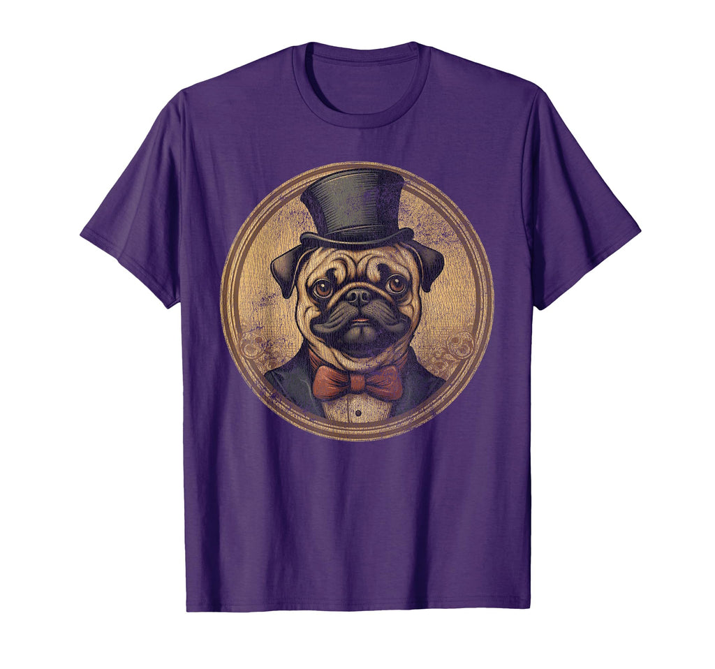 Pug Dog 60S 70S 80S 90S Mom Dad Funny T-Shirt - Graphic Print for Adults - T-Shirt, Sweatshirt, Hoodie