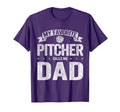 My Favorite Pitcher Calls Me Dad Fathers T-Shirt - Minimalist Print Unisex - T-Shirt, Sweatshirt, Hoodie