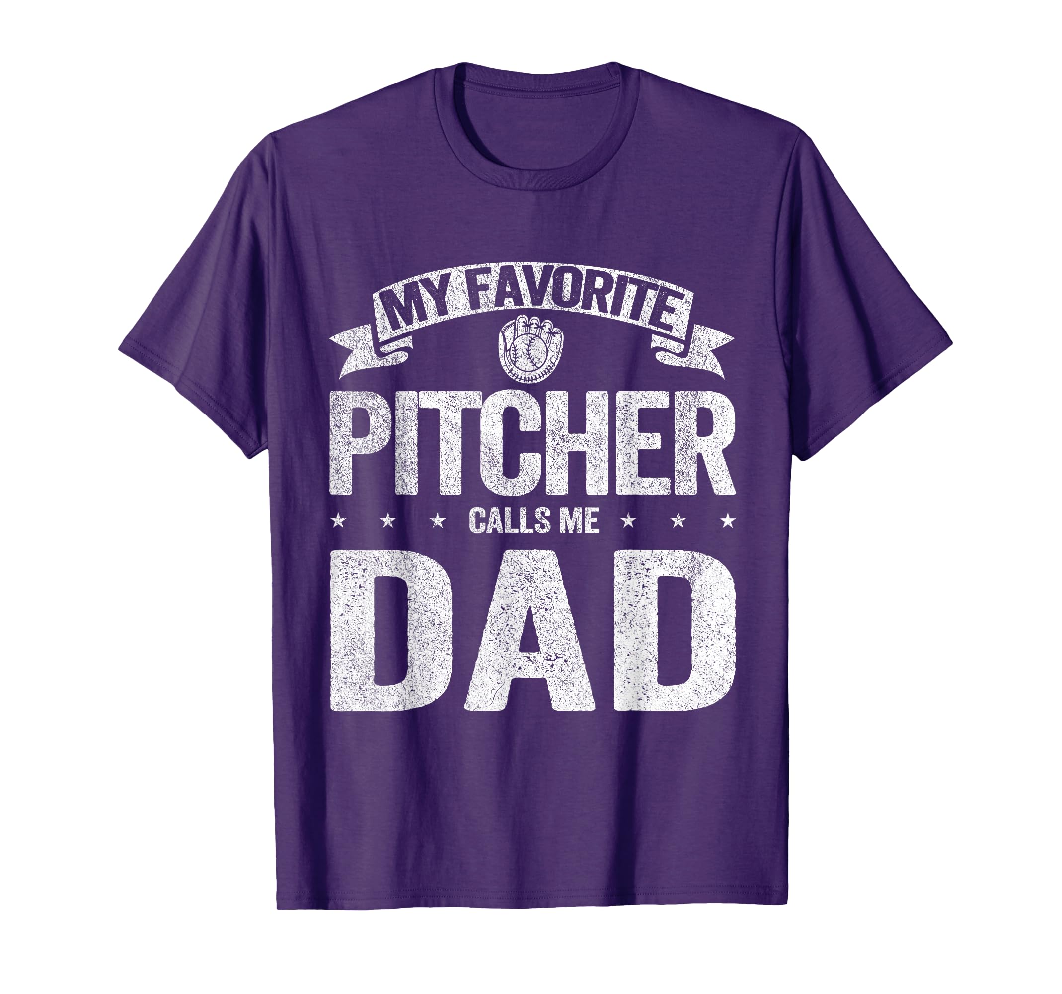 My Favorite Pitcher Calls Me Dad Fathers T-Shirt - Minimalist Print Unisex - T-Shirt, Sweatshirt, Hoodie