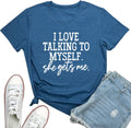 I Love Talking to Myself She Gets me Women Graphic - Adult & Kids T-Shirts, Sweatshirts & Hoodies apparel design preview 1