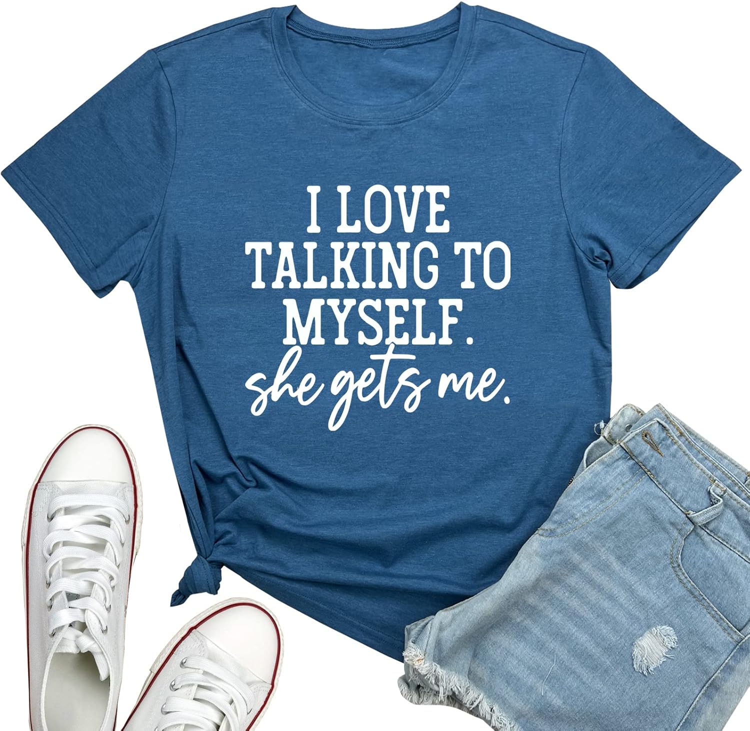 I Love Talking to Myself She Gets me Women Graphic - Adult & Kids T-Shirts, Sweatshirts & Hoodies apparel design preview 1