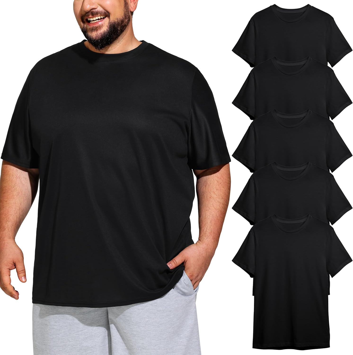 Big Tall Men's Dry Fit Moisture Wicking Comfort - Adult & Kids T-Shirts, Sweatshirts & Hoodies apparel design preview 1