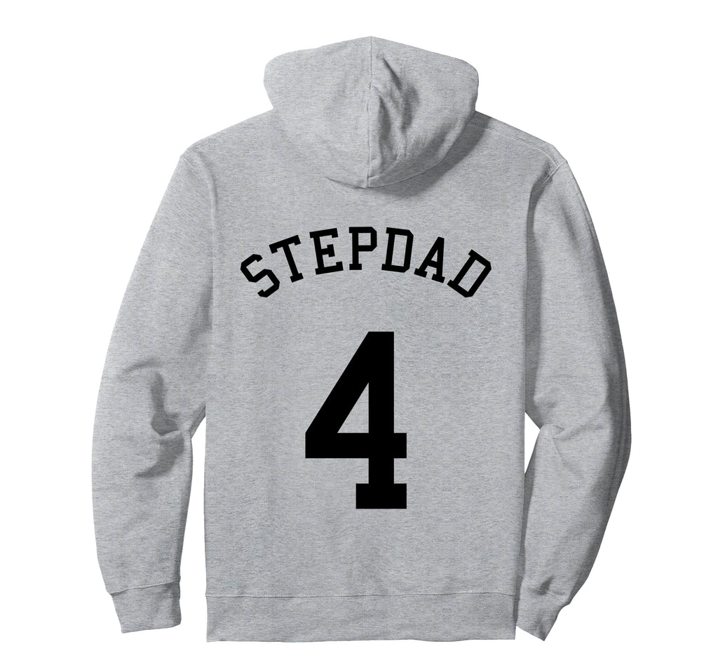 Stepdad Team No 4 Football Soccer Hoodie - Unique Graphic for Adults - T-Shirt, Sweatshirt, Hoodie