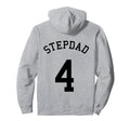 Stepdad Team No 4 Football Soccer Hoodie - Unique Graphic for Adults - T-Shirt, Sweatshirt, Hoodie