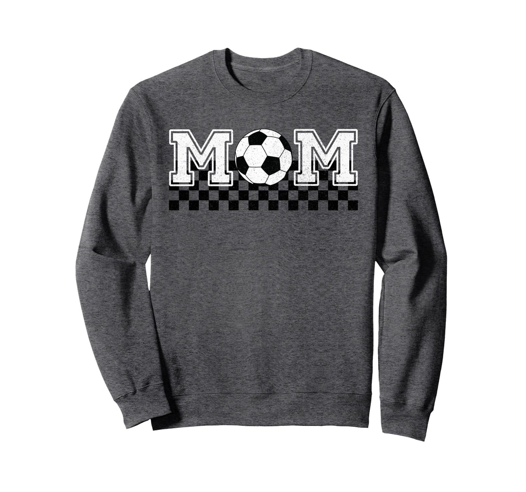 Soccer Mom Soccer Mama Checkered Sweatshirt - Custom Art Print Men Women - T-Shirt, Sweatshirt, Hoodie