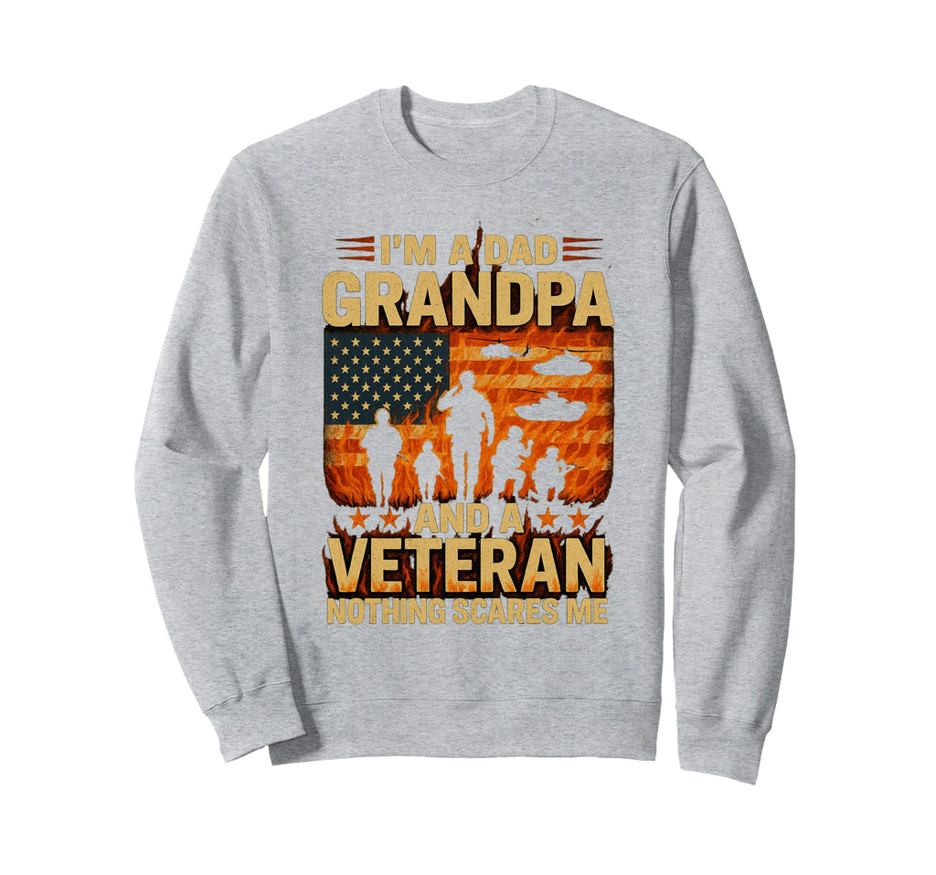 Im Dad Gramdpa Veteran Papa Sweatshirt - Aesthetic Graphic for Adults - T-Shirt, Sweatshirt, Hoodie