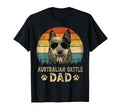 Australian Cattle Dad Dog Lovers T-Shirt - Minimalist Print Men Women - T-Shirt, Sweatshirt, Hoodie