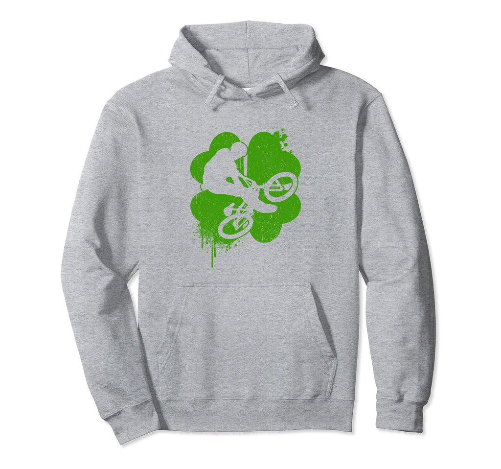 Four Leaf Clover Bmx Bike Trip St Hoodie - Aesthetic Graphic for Adults - T-Shirt, Sweatshirt, Hoodie