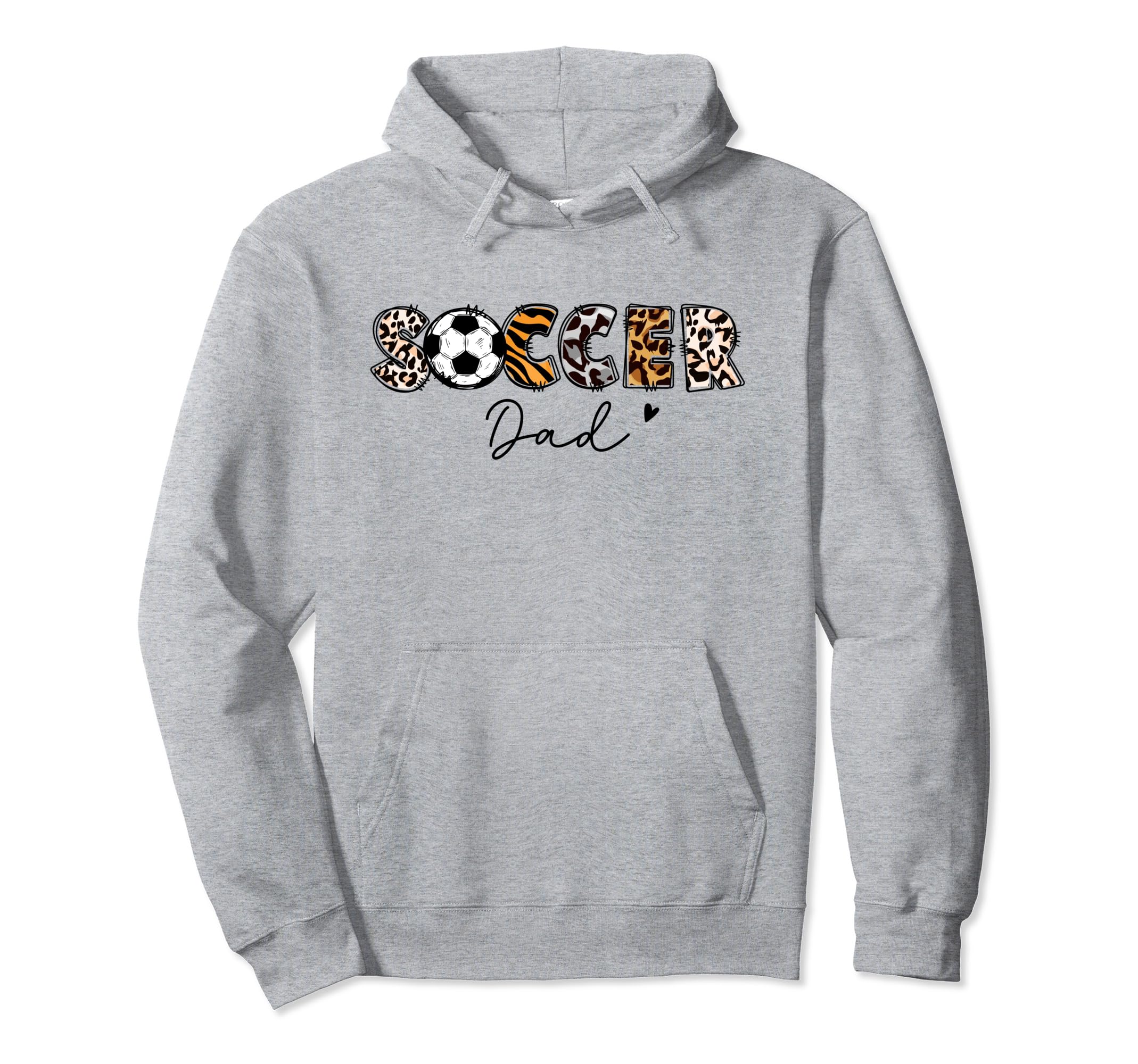 Soccer Dad Leopard Soccer Player Fathers Hoodie - Custom Art Print Unisex - T-Shirt, Sweatshirt, Hoodie