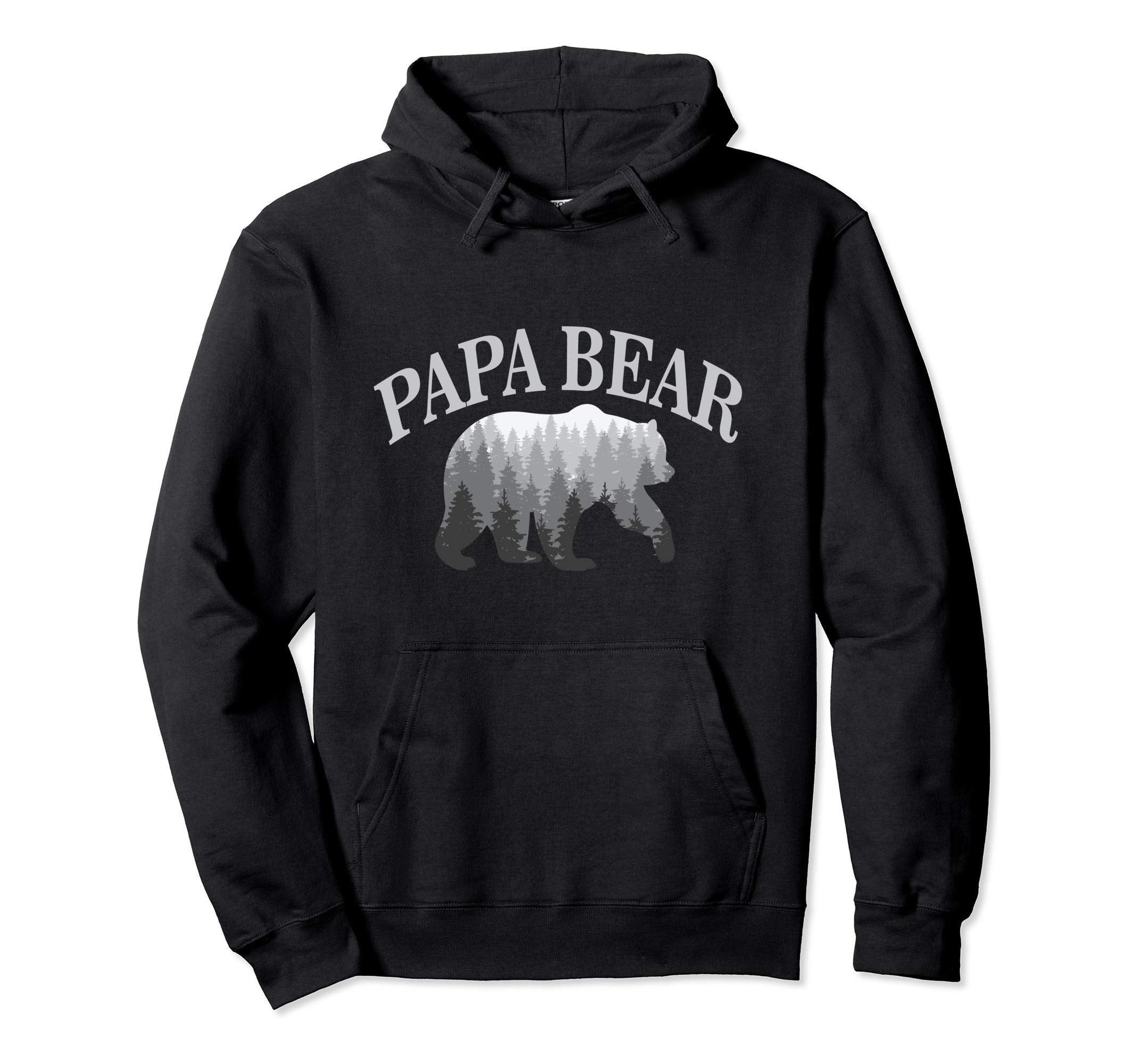 Papa Bear Dad Fathers Day Husband Gift Hoodie - Graphic Print Unisex - T-Shirt, Sweatshirt, Hoodie