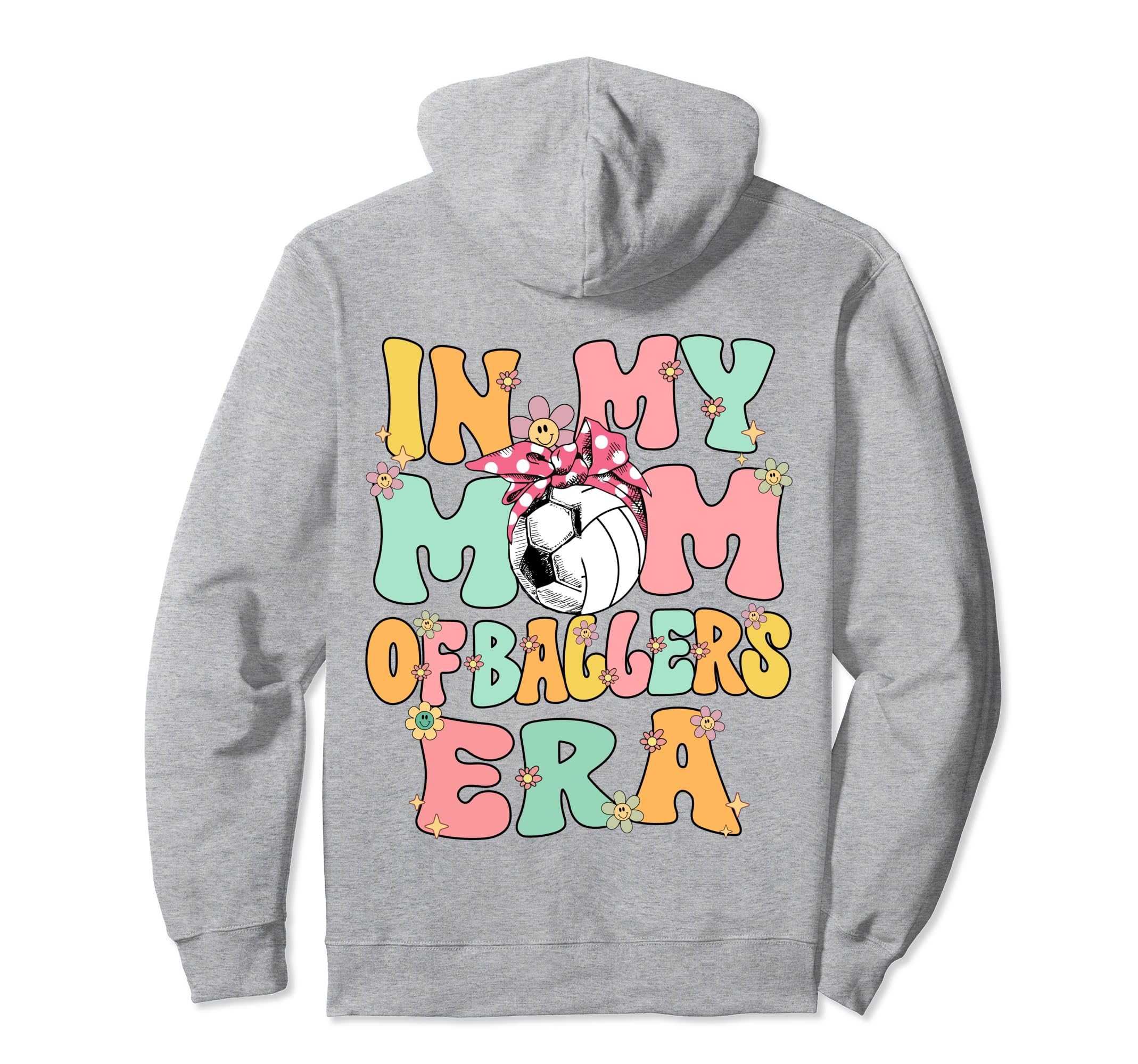 My Mom Ballers Era Groovy Volleyball Hoodie - Minimalist Print Men Women - T-Shirt, Sweatshirt, Hoodie