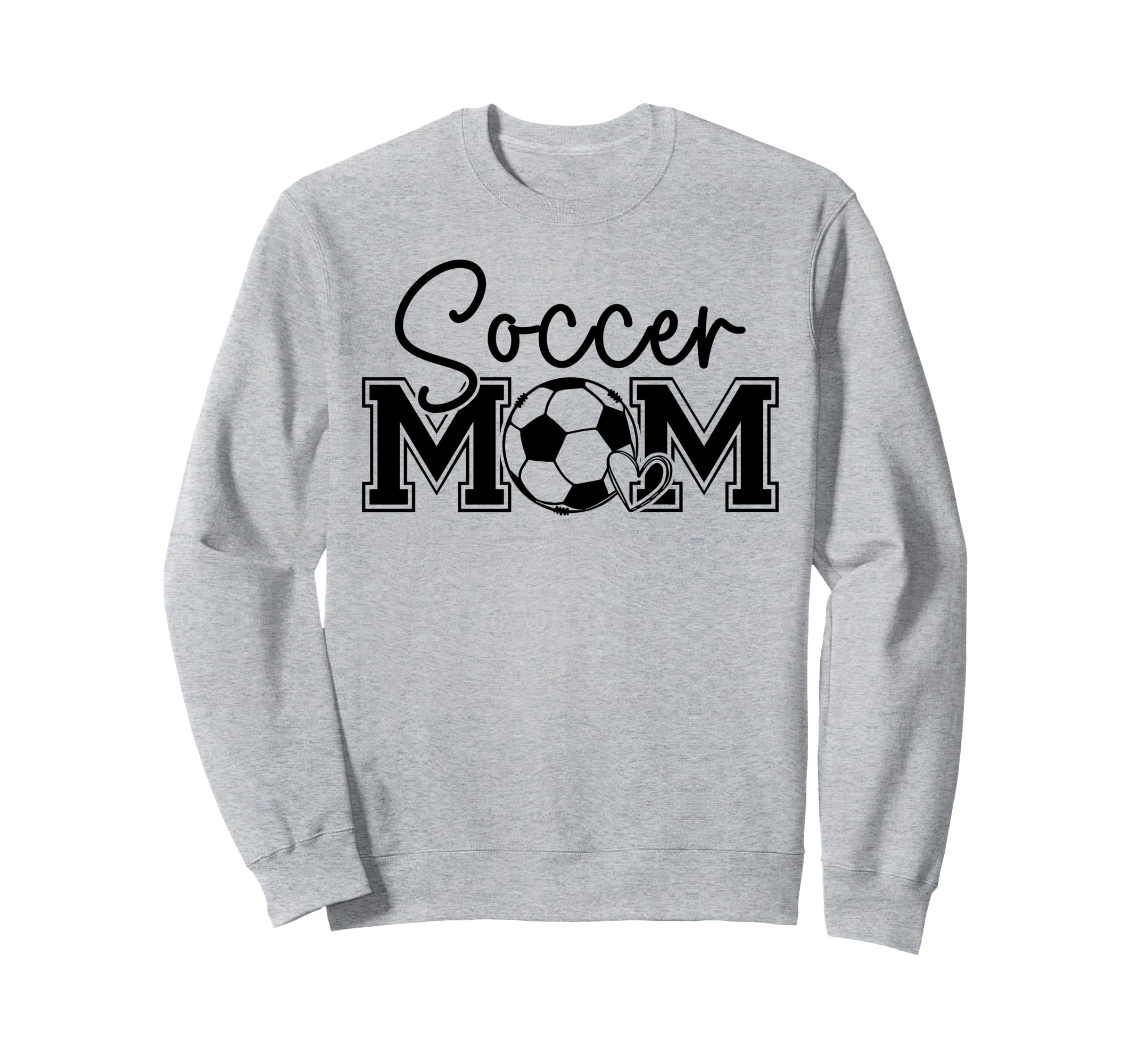 Soccer Mom Heart Game Day Vibes Sweatshirt - Minimalist Print for Adults - T-Shirt, Sweatshirt, Hoodie