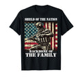 Shield Nation Backbone Family Military T-Shirt - Fun Novelty Design Unisex - T-Shirt, Sweatshirt, Hoodie