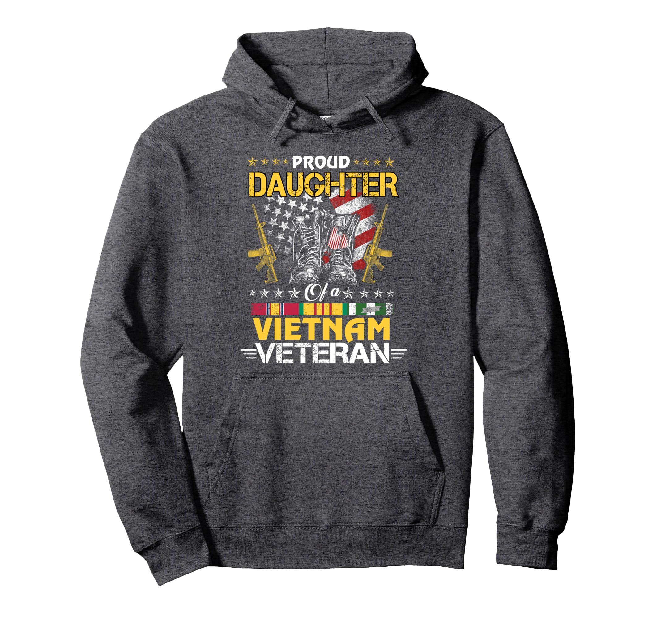 Proud Daughter Vietnam Veteran My Dad Hoodie - Trendy Graphic Men Women - T-Shirt, Sweatshirt, Hoodie