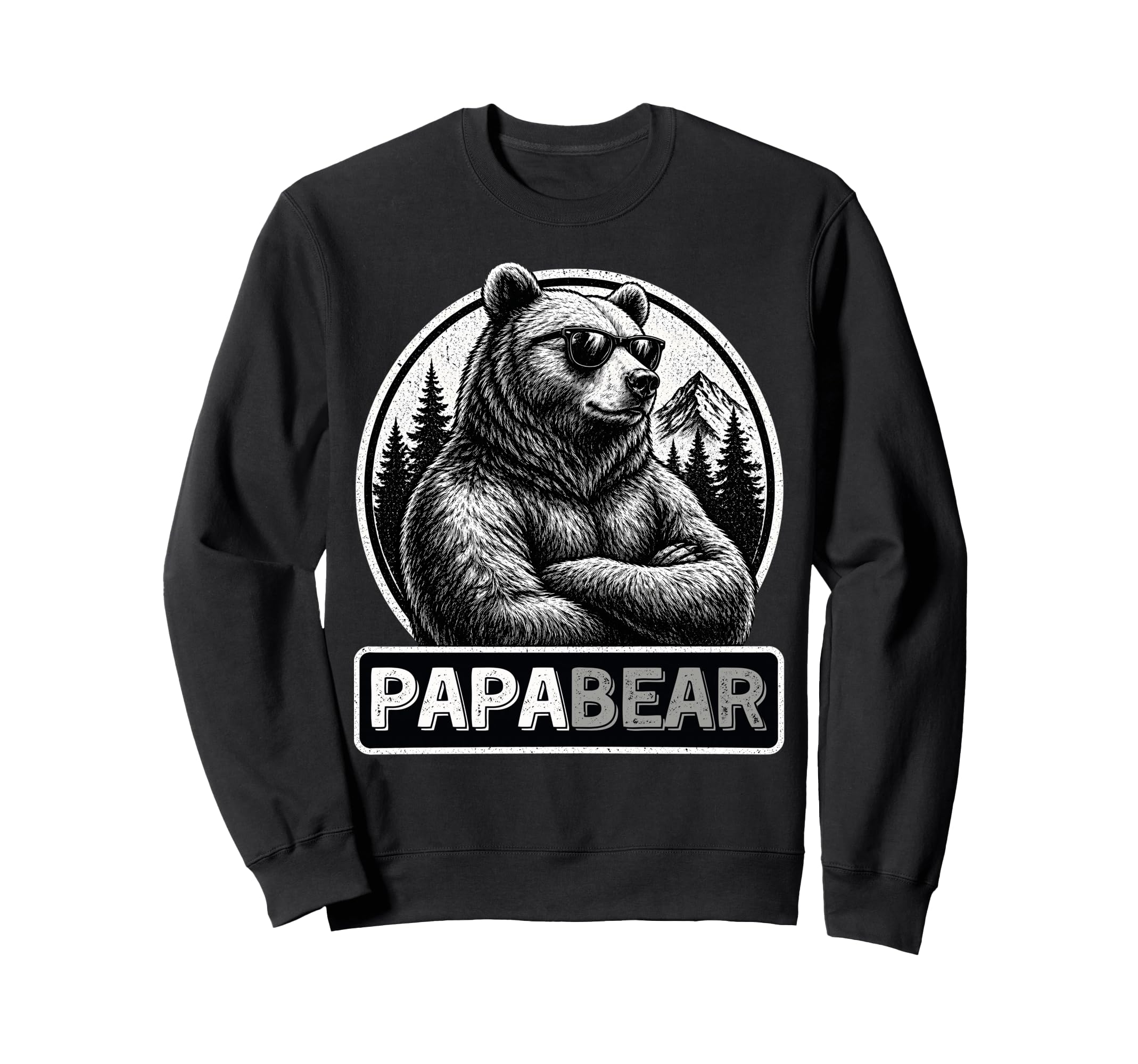 Papa Bear Alpha Father Bear Sweatshirt - Aesthetic Graphic Unisex - T-Shirt, Sweatshirt, Hoodie