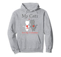 My Cats Are My Valentine Cat Lovers Hoodie - Minimalist Print for Adults - T-Shirt, Sweatshirt, Hoodie