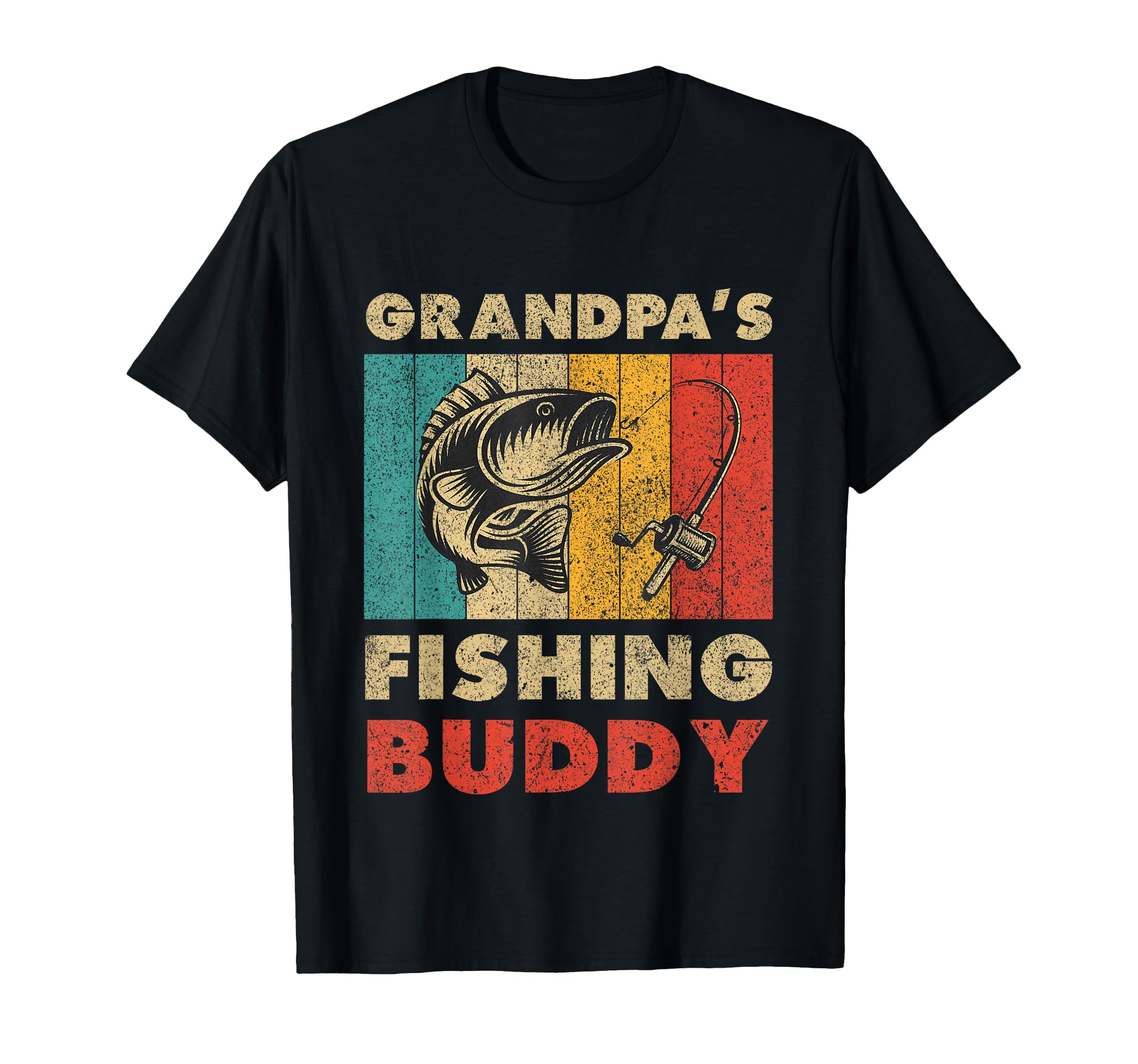Funny Fishing Grandpas Fishing Buddy T-Shirt - Casual Everyday Wear Unisex - T-Shirt, Sweatshirt, Hoodie