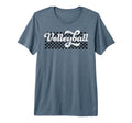 Volleyball Mom Dad Mama Family Checkered T-Shirt - Custom Art Print Unisex - T-Shirt, Sweatshirt, Hoodie