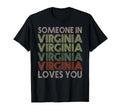 Someone Virginia Loves You State T-Shirt - Minimalist Print for Adults - T-Shirt, Sweatshirt, Hoodie