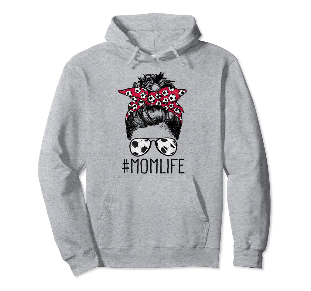 Soccer Mom Funny Soccer Ball Glasses Bow Hoodie - Minimalist Print Unisex - T-Shirt, Sweatshirt, Hoodie