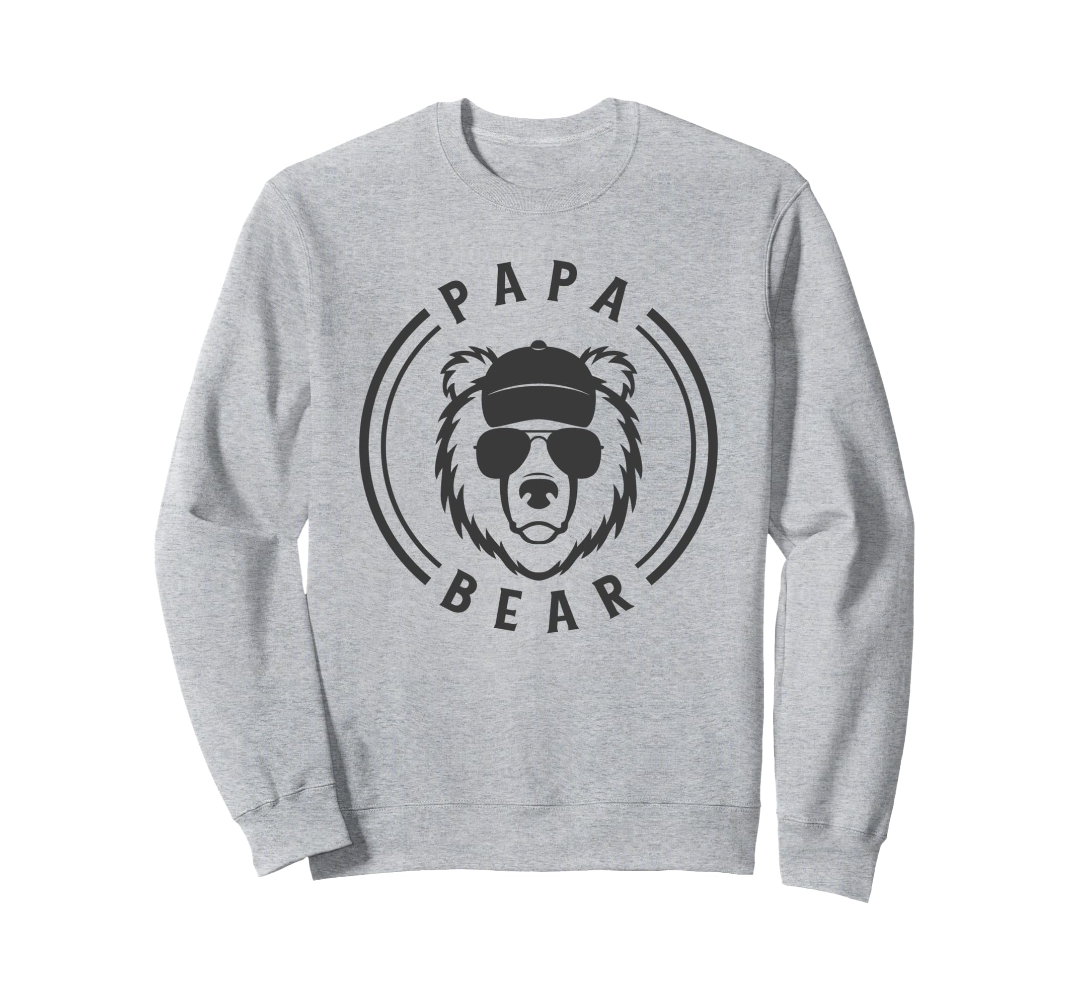 Papa Bear Sunglasses Fun Daddy Fathers Sweatshirt - Trendy Graphic Unisex - T-Shirt, Sweatshirt, Hoodie