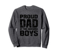 Proud Dad Two Awesome Sweatshirt - Minimalist Print for Adults - T-Shirt, Sweatshirt, Hoodie