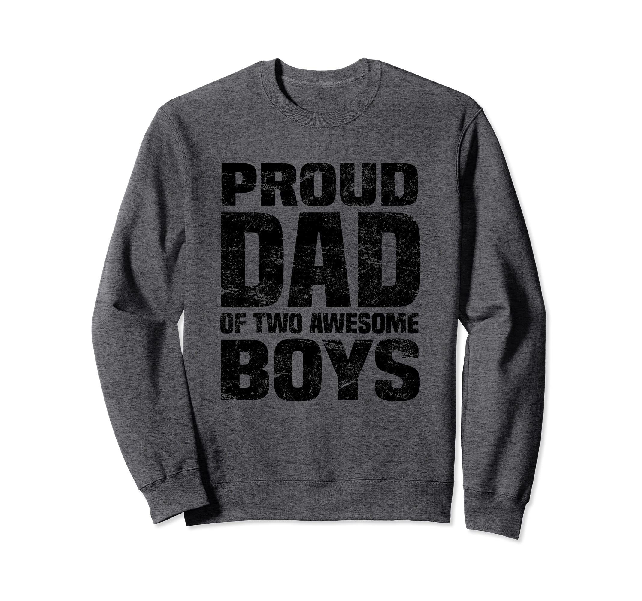 Proud Dad Two Awesome Sweatshirt - Minimalist Print for Adults - T-Shirt, Sweatshirt, Hoodie