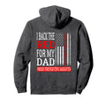 I Back Red My Dad Firefighters Hoodie - Aesthetic Graphic for Adults - T-Shirt, Sweatshirt, Hoodie