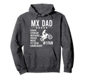 Funny Motocross Mx Dad 1 Fan Dirt Bike Hoodie - Novelty Apparel Unisex - T-Shirt, Sweatshirt, Hoodie