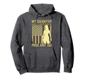 My Daughter Has Your Back Proud Army Dad Hoodie - Graphic Print for Adults - T-Shirt, Sweatshirt, Hoodie