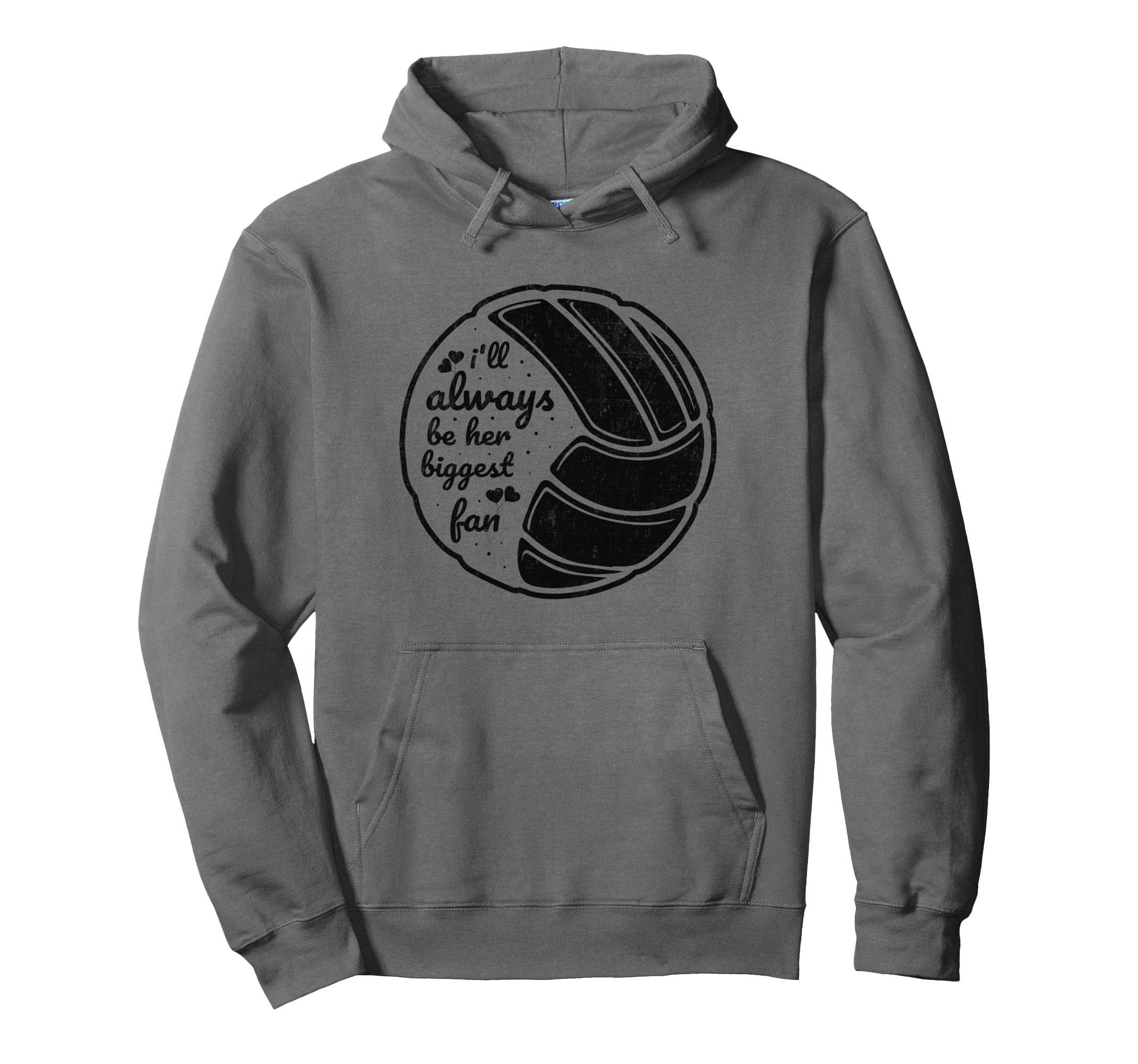 Volleyball Ill Always Her Biggest Fan Mom Hoodie - Novelty Apparel Unisex - T-Shirt, Sweatshirt, Hoodie
