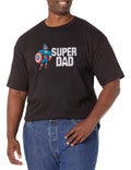 Marvel Mens Super Dad Hoodie - Aesthetic Graphic for Adults - T-Shirt, Sweatshirt, Hoodie