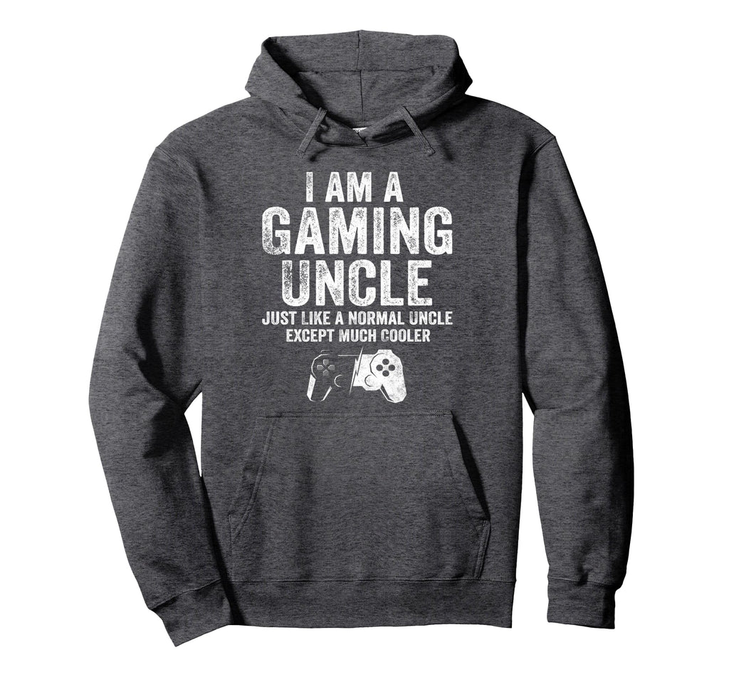 I Am Gaming Uncle Funny Video Gamer Gift Hoodie - Minimalist Print Unisex - T-Shirt, Sweatshirt, Hoodie