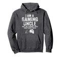 I Am Gaming Uncle Funny Video Gamer Gift Hoodie - Minimalist Print Unisex - T-Shirt, Sweatshirt, Hoodie