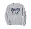 Game Day Spirit Blue Floral Sports Sweatshirt - Graphic Print Men Women - T-Shirt, Sweatshirt, Hoodie