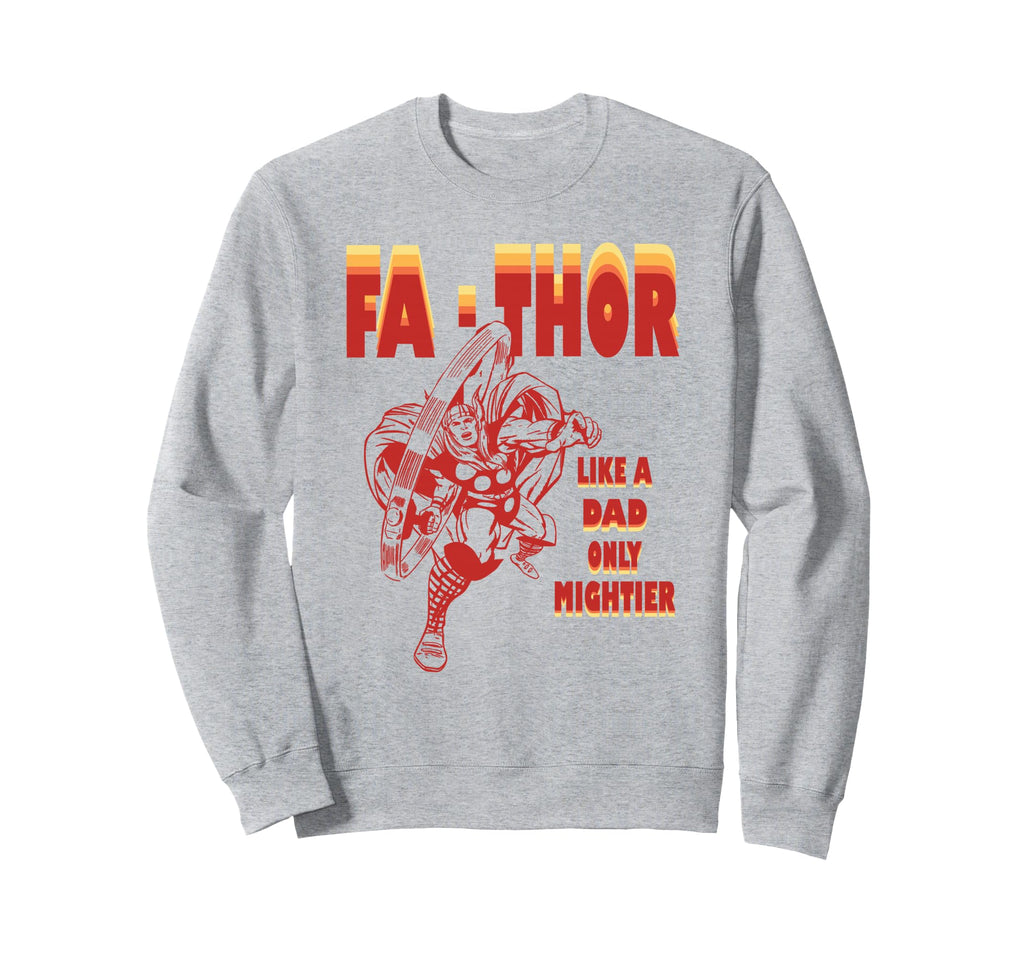 Marvel Fa Thor Like Dad Only Mightier Sweatshirt - Graphic Print Men Women - T-Shirt, Sweatshirt, Hoodie
