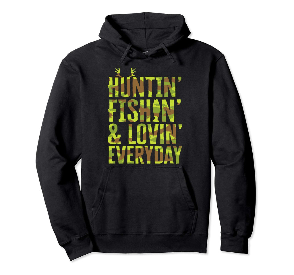 Hunting Fishing Loving Every Day Dad Hoodie - Custom Art Print Unisex - T-Shirt, Sweatshirt, Hoodie