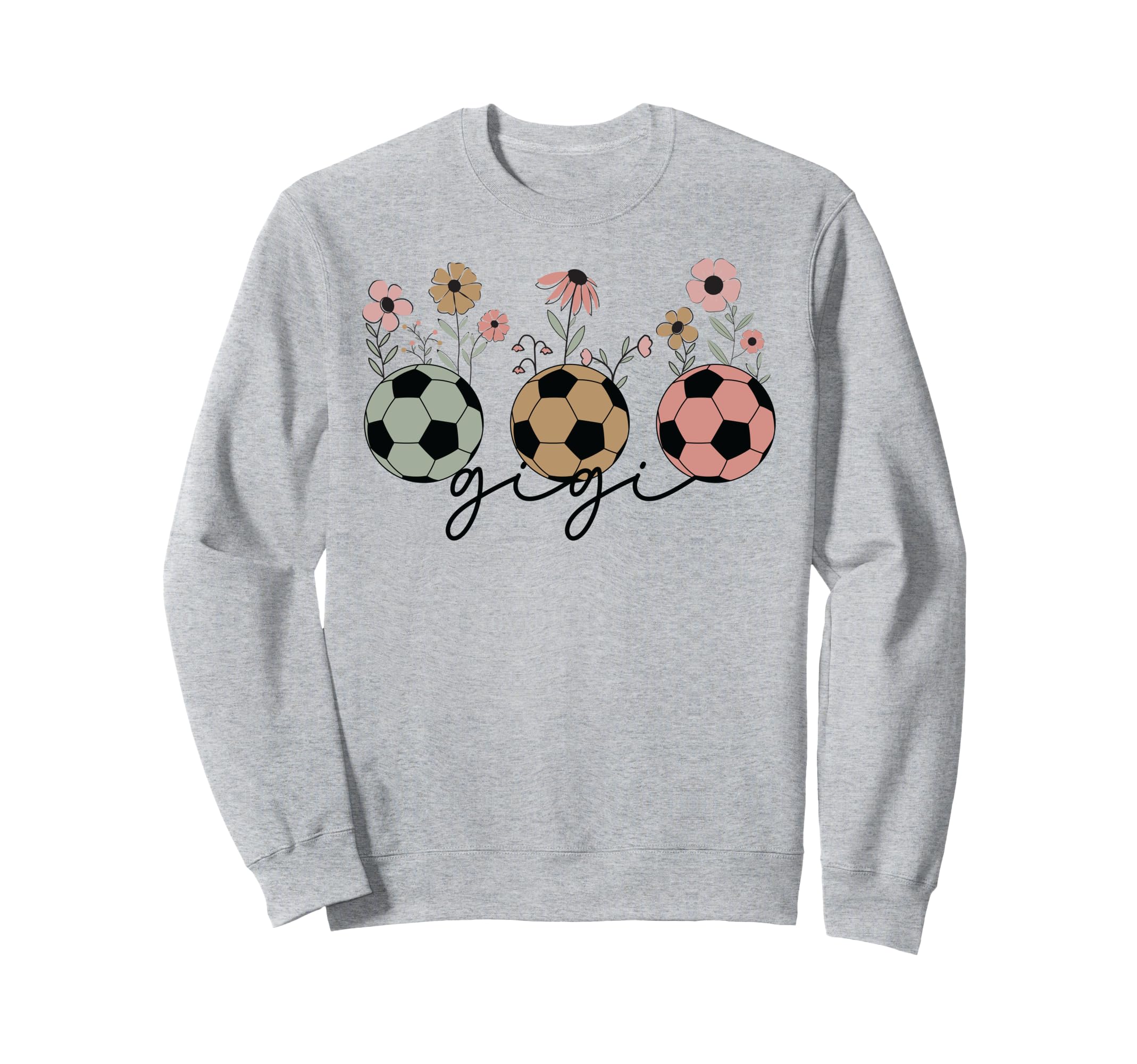 Soccer Gigi Grandma Wildflower Floral Sweatshirt - Custom Art Print Unisex - T-Shirt, Sweatshirt, Hoodie
