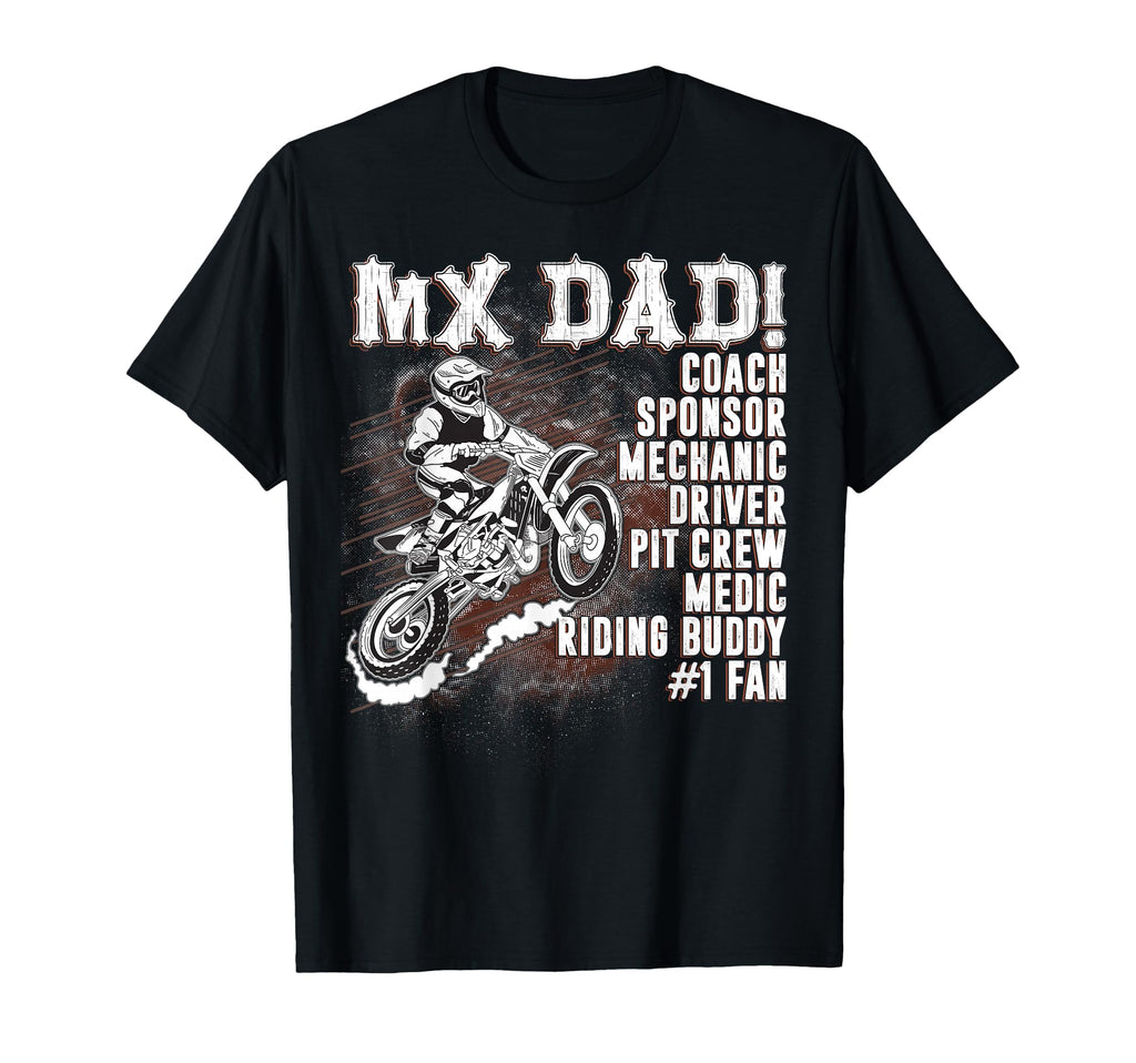 Mx Dad Coach Sponsor Mechanic Driver T-Shirt - Custom Art Print Unisex - T-Shirt, Sweatshirt, Hoodie