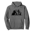 Logo Black Long Haired Dachshund Dog Hoodie - Custom Art Print for Adults - T-Shirt, Sweatshirt, Hoodie