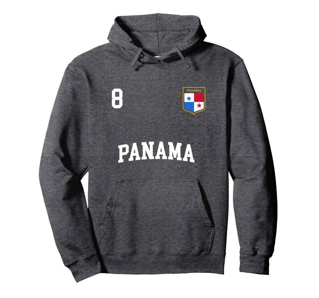 Panama 8 Panamanian Flag Soccer Hoodie - Casual Everyday Wear Men Women - T-Shirt, Sweatshirt, Hoodie