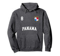 Panama 8 Panamanian Flag Soccer Hoodie - Casual Everyday Wear Men Women - T-Shirt, Sweatshirt, Hoodie