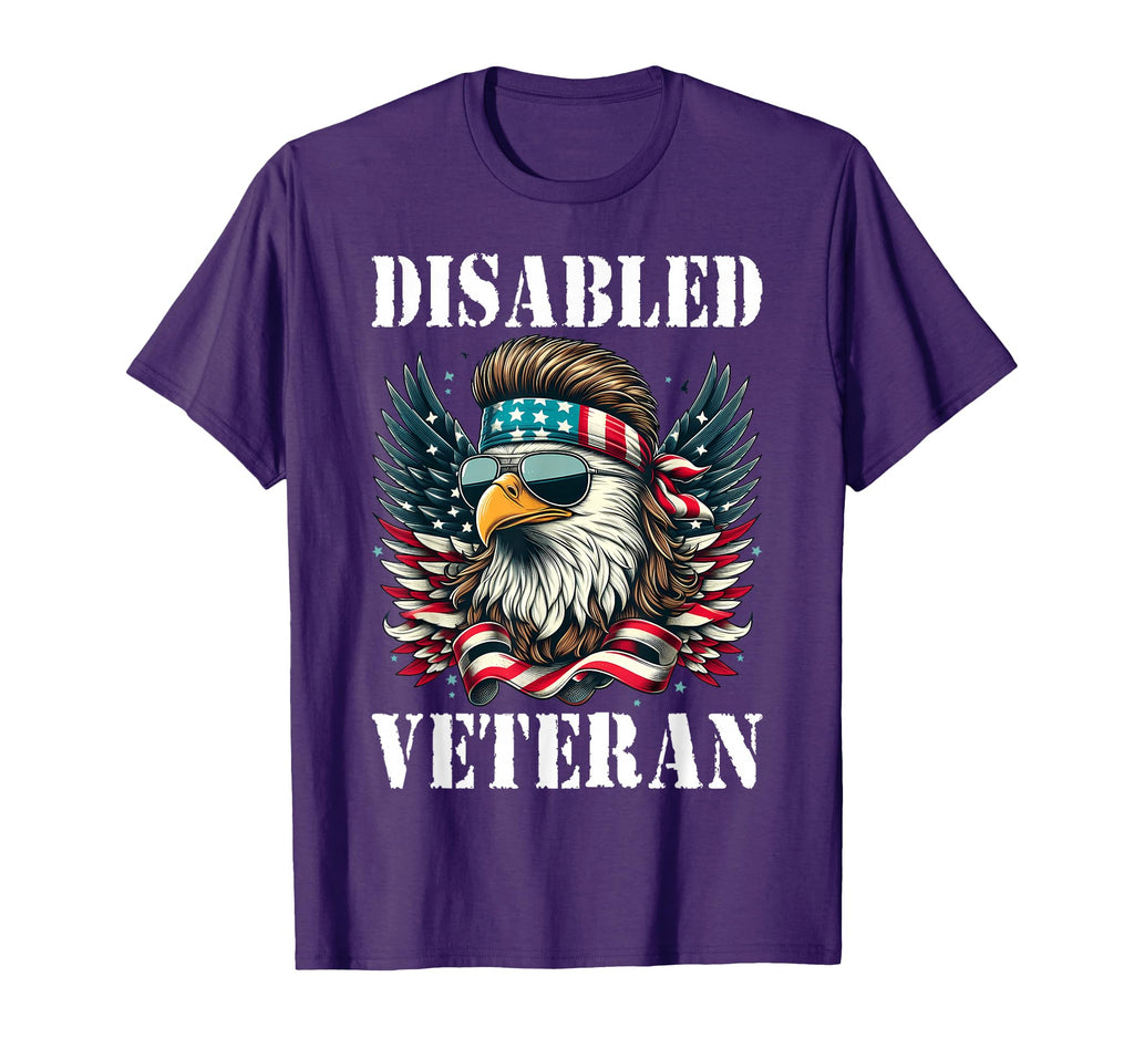 Disabled Veteran Dad Grandpa T-Shirt - Casual Everyday Wear Men Women - T-Shirt, Sweatshirt, Hoodie