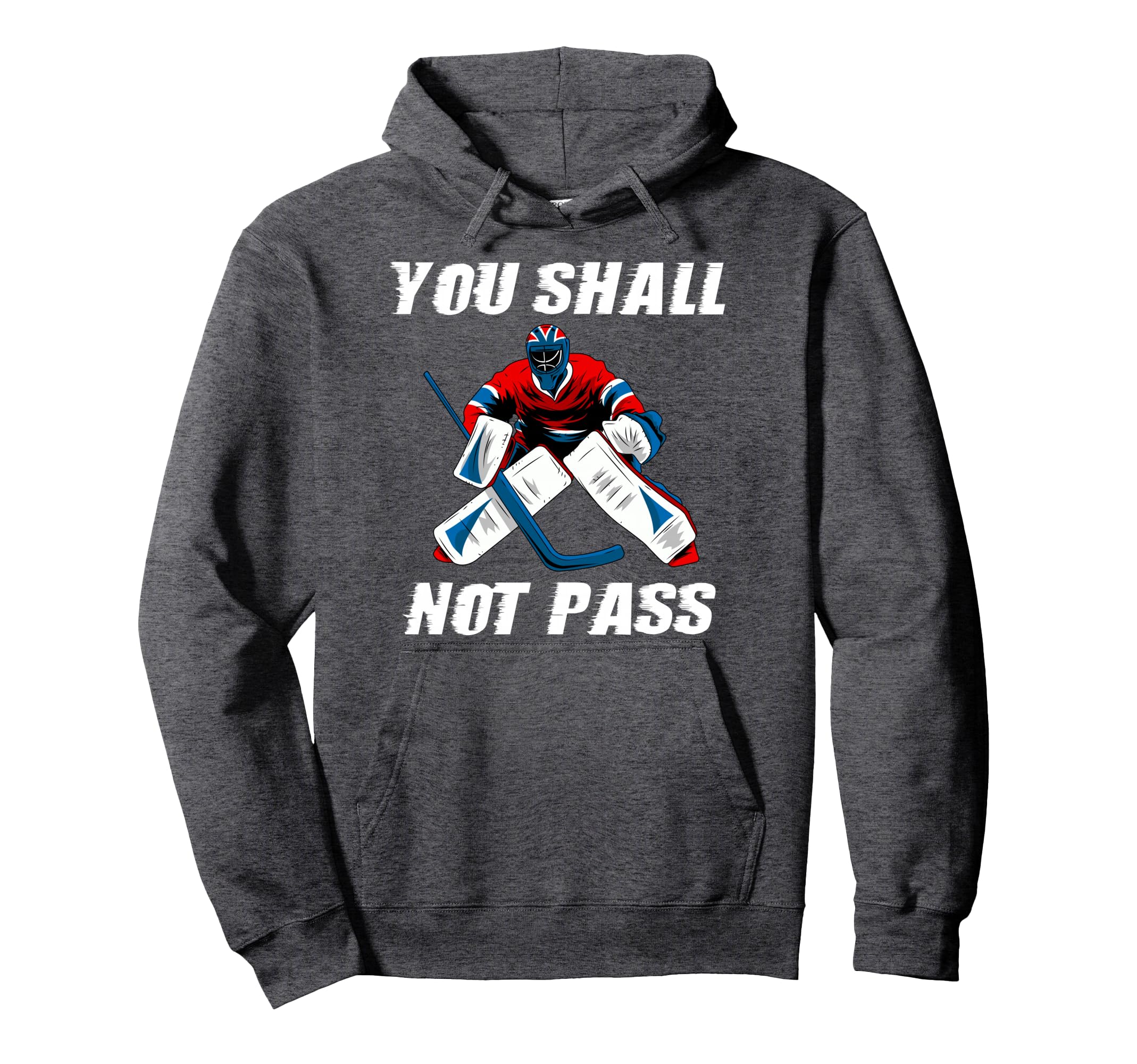 Ice Hockey Goalkeeper Goaltender Ice Hoodie - Casual Everyday Wear Unisex - T-Shirt, Sweatshirt, Hoodie