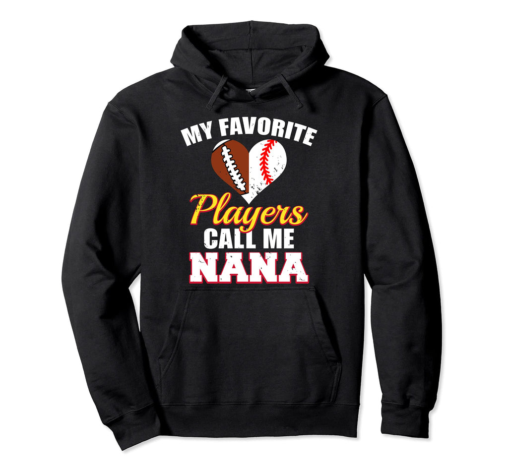 My Favorite Football Baseball Hoodie - Fun Novelty Design for Adults - T-Shirt, Sweatshirt, Hoodie