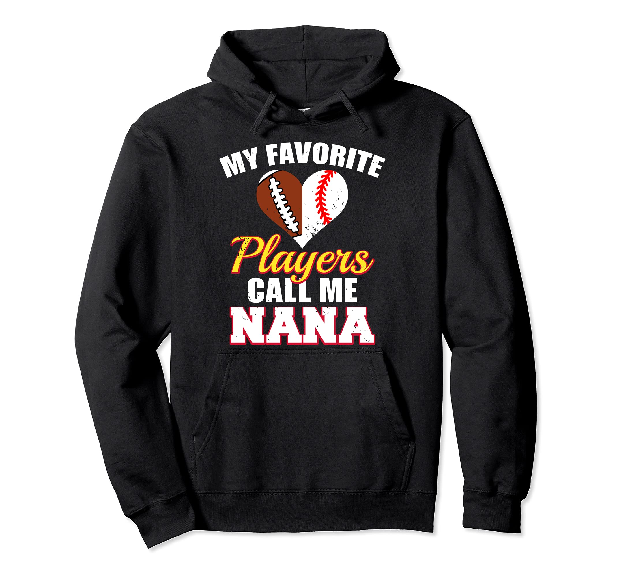 My Favorite Football Baseball Hoodie - Fun Novelty Design for Adults - T-Shirt, Sweatshirt, Hoodie